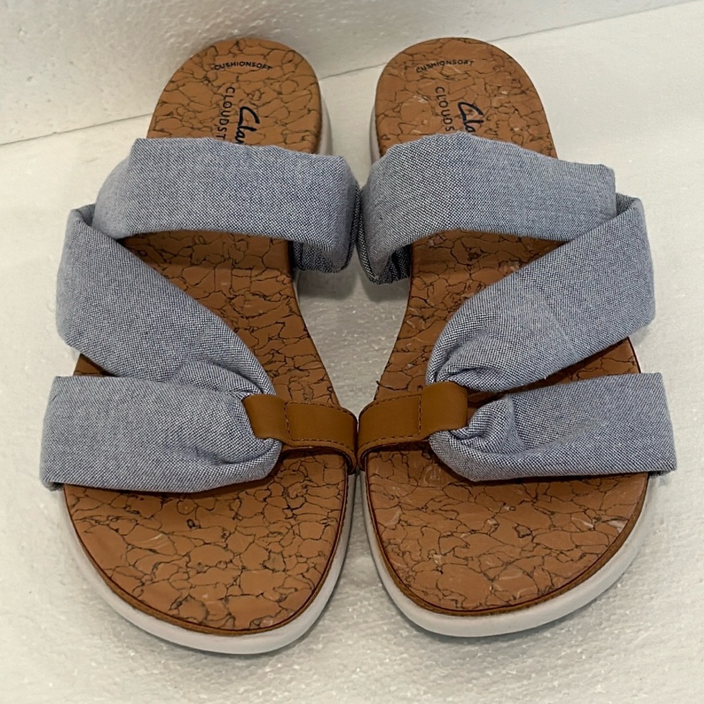 New CLARKS Women's Cloudsteppers Eliza Skip Sandal, sz 9